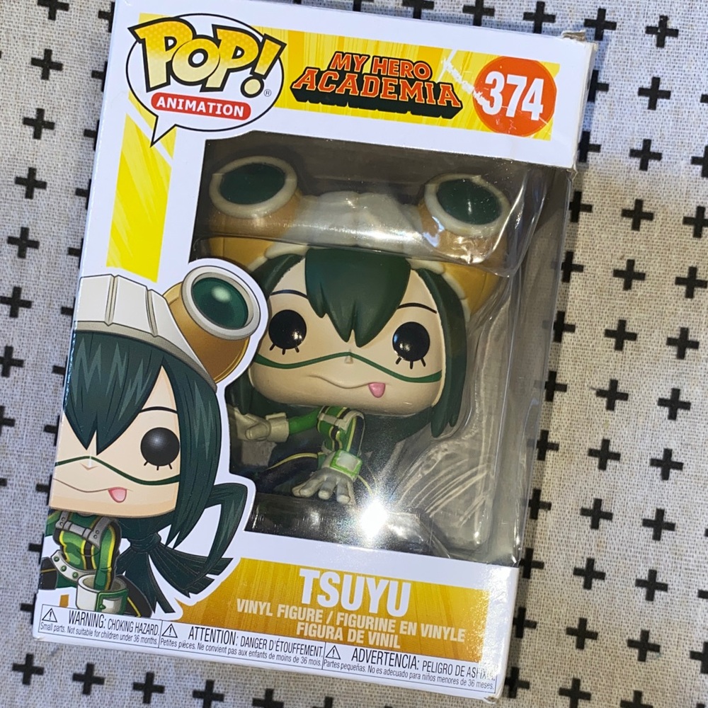 Funko Pop! Tsuyu Vinyl Figure with Green and Tan